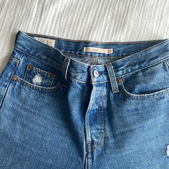 LEVIS Wedgie Ankle Sz 26 - Picture 2 of 3